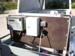 Ausrüstung der Tanktechnik mit Tankautomaten an den mobilen Tankcontainern